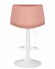 Стул барный DOBRIN TAILOR WHITE (пудрово-розовый велюр (MJ9-32)),5017_WhiteBase-LM TAILOR WHITE, цвет сиденья пудрово-розовый велюр (MJ9-32), цвет основания белый