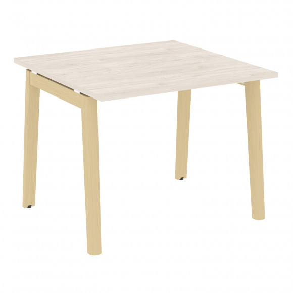 Стол переговорный (1 столешница), опоры - массив дерева ONIX WOOD OW.PRG-1.1 Денвер Светлый