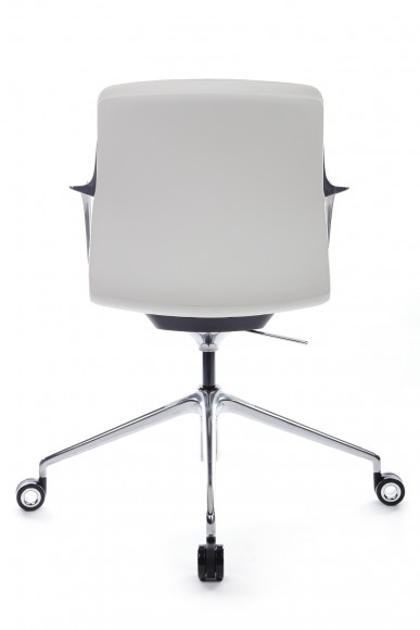 Кресло Plaza-M FK004-B12 Белый (6207) натуральная кожа 70*70*80-86 Кресло Plaza-M FK004-B12 Белый (6207) натуральная кожа 70*70*80-86