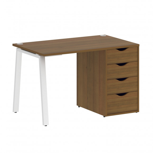 Стол письменный W=1180мм HOME OFFICE VR.SP-3-118.4.A Орех Гварнери