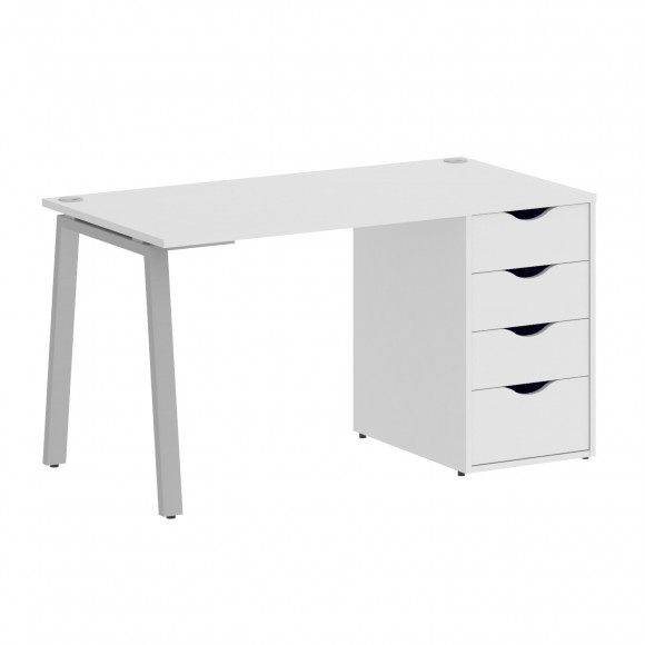 Стол письменный W=1380мм HOME OFFICE VR.SP-3-138.4.A Белый