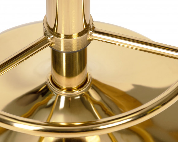 Табурет барный DOBRIN BRUNO GOLD (серый велюр (MJ9-75)),5008_GoldBase-LM BRUNO GOLD, цвет сиденья серый велюр (MJ9-75), цвет основания золото