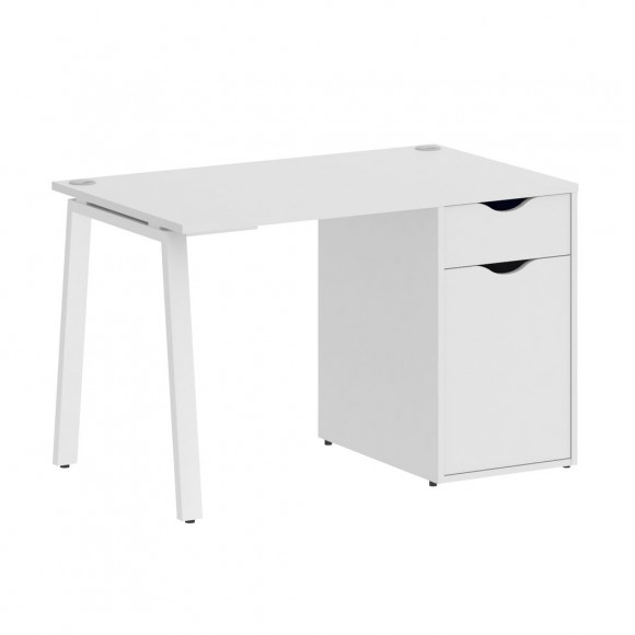 Стол письменный W=1180мм HOME OFFICE VR.SP-3-118.1.A Белый