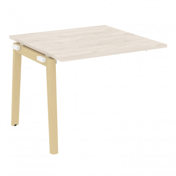 Проходной наборный элемент переговорного стола, опоры - массив дерева ONIX WOOD OW.NPRG-1 Денвер Светлый