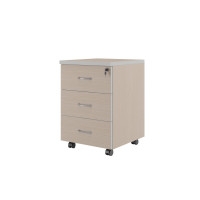 Тумба подкатная с 3 ящиками Свифт/Swift ZOM27530302 дуб шамони светлый