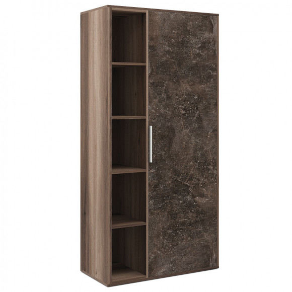 Шкаф комбинированный Бетон/B-tone BTN36150042 вяз бетон темный
