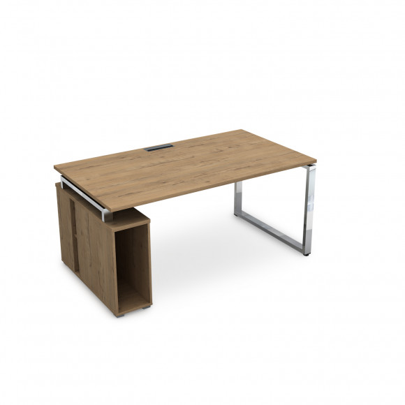 Стол с тумбой под системный блок ГЛОСС ЛАЙН/GLOSS LINE НССБ-О.994 teakwood