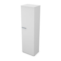 Шкаф для одежды (Штанга выдвижная) GLOSS 9ШД.014.1 Белый премиум