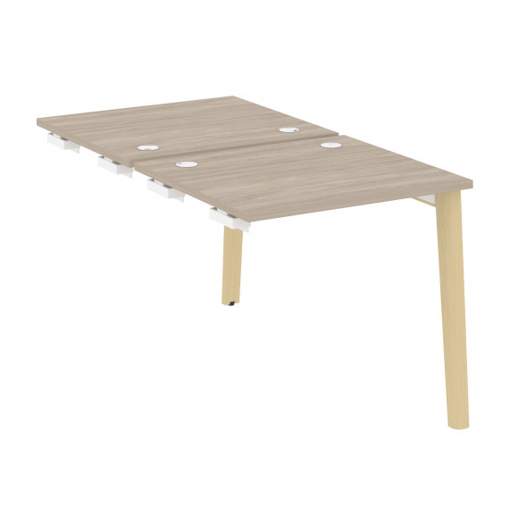 Стол-приставка двойной  к опорным элементам, опоры - массив дерева ONIX WOOD OW.D.SPR-0.7 Дуб Аттик