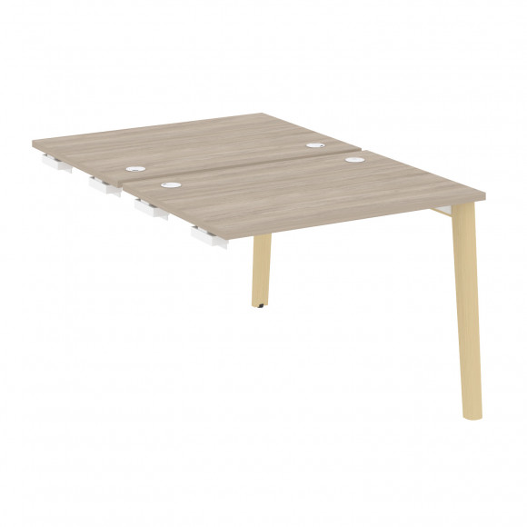 Стол-приставка двойной  к опорным элементам, опоры - массив дерева ONIX WOOD OW.D.SPR-1.7 Дуб Аттик