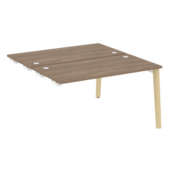 Стол-приставка двойной к опорным элементам, опоры - массив дерева ОНИКС ВУД/ONIX WOOD OW.D.SPR-3.7 Дуб Аризона