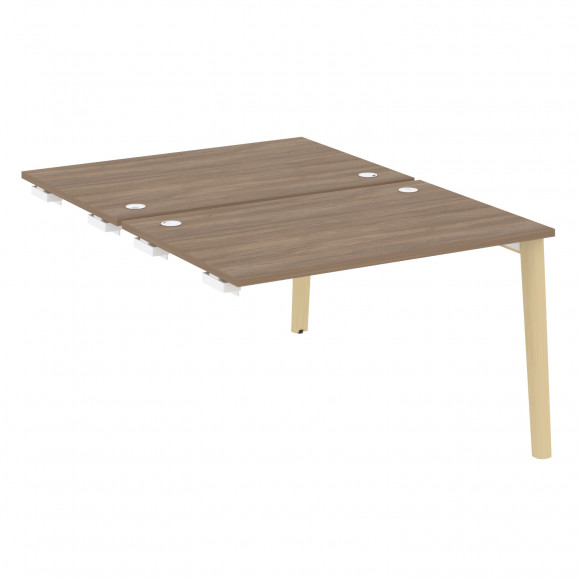 Стол-приставка двойной к опорным элементам, опоры - массив дерева ОНИКС ВУД/ONIX WOOD OW.D.SPR-2.8 Дуб Аризона