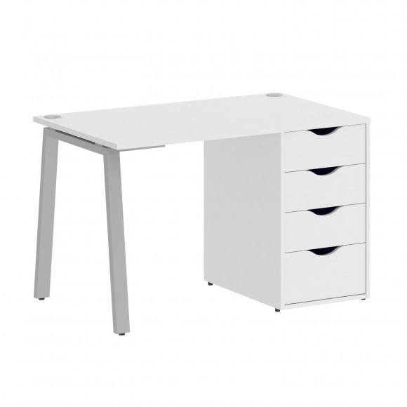 Стол письменный W=1180мм HOME OFFICE VR.SP-3-118.4.A Белый Бриллиант