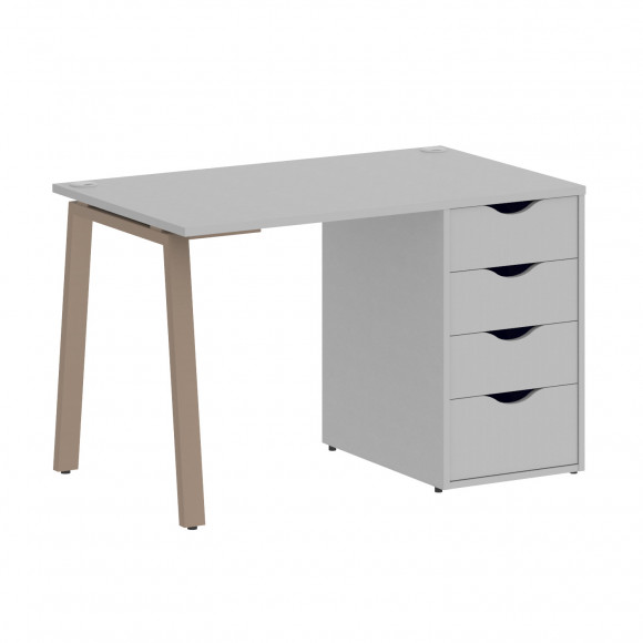 Стол письменный W=1180мм HOME OFFICE VR.SP-3-118.4.A Серый