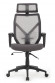 Кресло Oliver W-203AC Чёрный пластик/Серая сетка