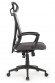 Кресло Oliver W-203AC Чёрный пластик/Серая сетка