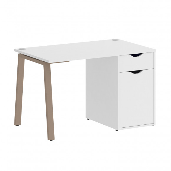 Стол письменный W=1180мм HOME OFFICE VR.SP-3-118.1.A Белый Бриллиант