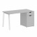 Стол письменный W=1380мм HOME OFFICE VR.SP-3-138.1.A Серый