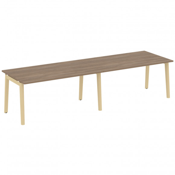 Стол переговорный (2 столешницы), опоры - массив дерева ОНИКС ВУД/ONIX WOOD OW.PRG-2.4 Дуб Аризона