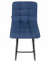 Стул барный DOBRIN NICOLE (черные матовые ножки, синяя ткань (UF860-14B)),8078-LML NICOLE, синяя ткань (UF860-14B), черные матовые ножки