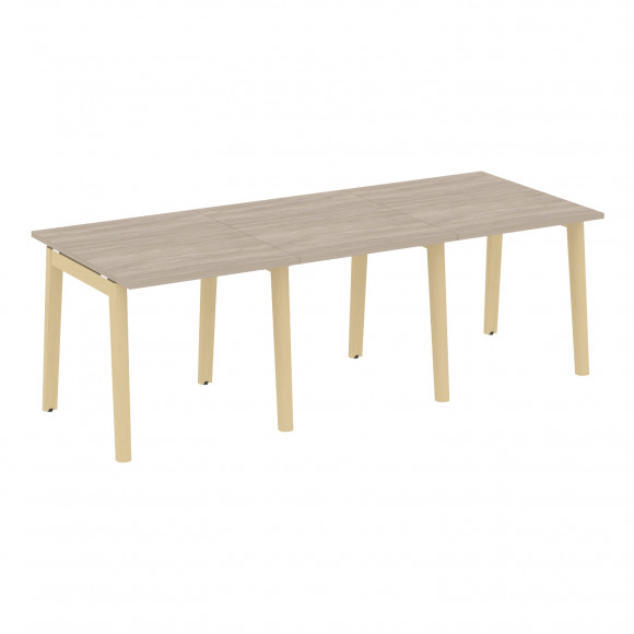 Стол переговорный (3 столешницы), опоры - массив дерева ONIX WOOD OW.PRG-3.0 Дуб Аттик