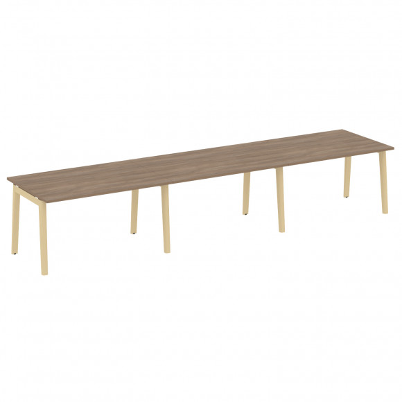 Стол переговорный (3 столешницы), опоры - массив дерева ОНИКС ВУД/ONIX WOOD OW.PRG-3.3 Дуб Аризона