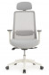 Кресло WORK W-218C white Светло-серый пластик/Светло-серая сетка