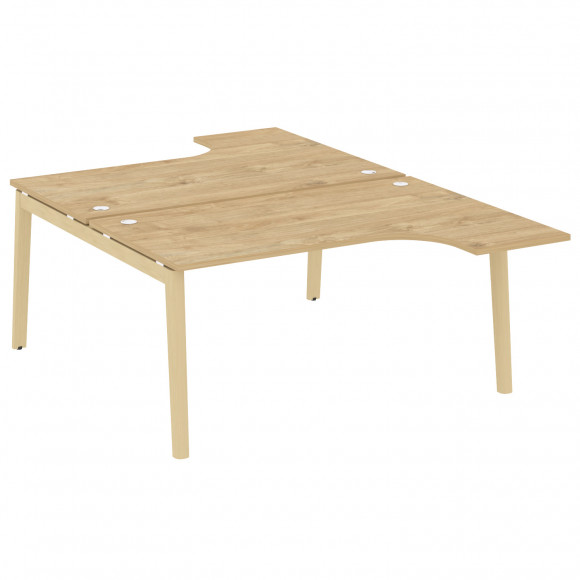 Рабочая станция, опоры - массив дерева ОНИКС ВУД/ONIX WOOD OW.D.SA-4 Тиквуд Светлый