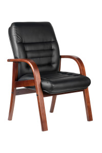 Кресло RCH WOOD М155 DB Тай Черная экокожа 