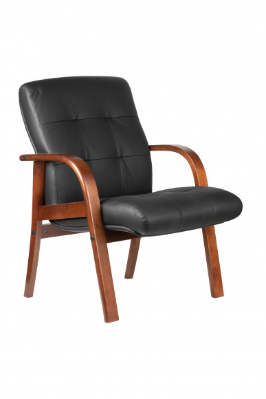 Кресло RCH WOOD М165 DB Тай Черная кожа Кресло RCH WOOD М165 DB Тай Черная кожа