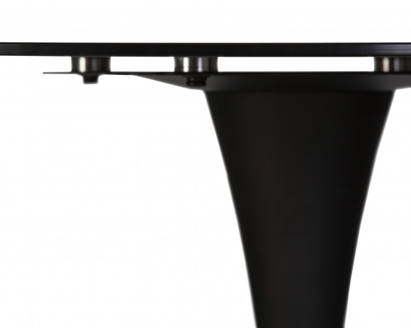 Стол обеденный MIA GLASS (черная столешница, черное основание (B-03)),209TD-LMZL MIA GLASS, черная столешница, черное основание (B-03)