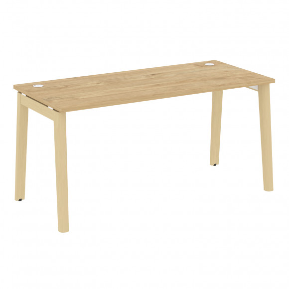 Стол письменный, опоры - массив дерева ОНИКС ВУД/ONIX WOOD OW.SP-4.7 Тиквуд Светлый