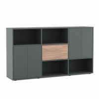Шкаф средний DLI37252223 орех сахара антрацит