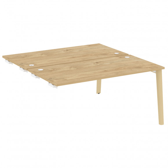 Стол-приставка двойной к опорным элементам, опоры - массив дерева ОНИКС ВУД/ONIX WOOD OW.D.SPR-4.8 Тиквуд Светлый
