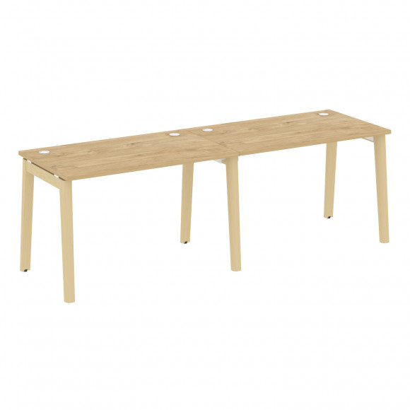 Рабочая станция, опоры - массив дерева ОНИКС ВУД/ONIX WOOD OW.RS-2.2.7 Тиквуд Светлый