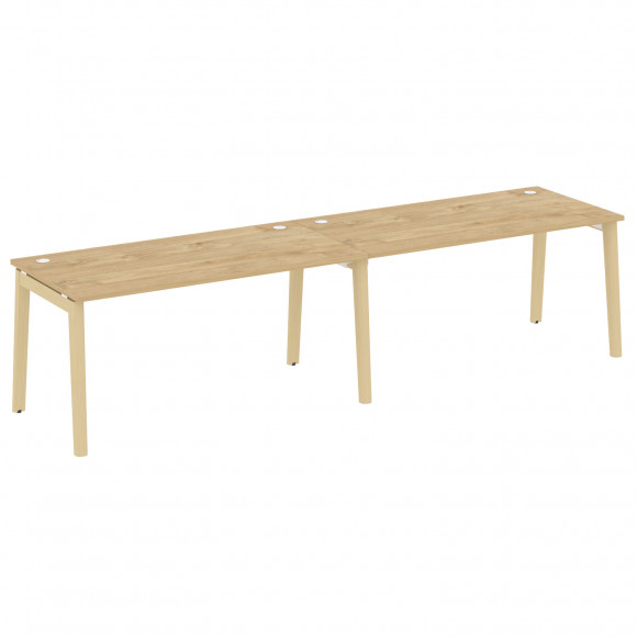 Рабочая станция, опоры - массив дерева ОНИКС ВУД/ONIX WOOD OW.RS-2.4.8 Тиквуд Светлый