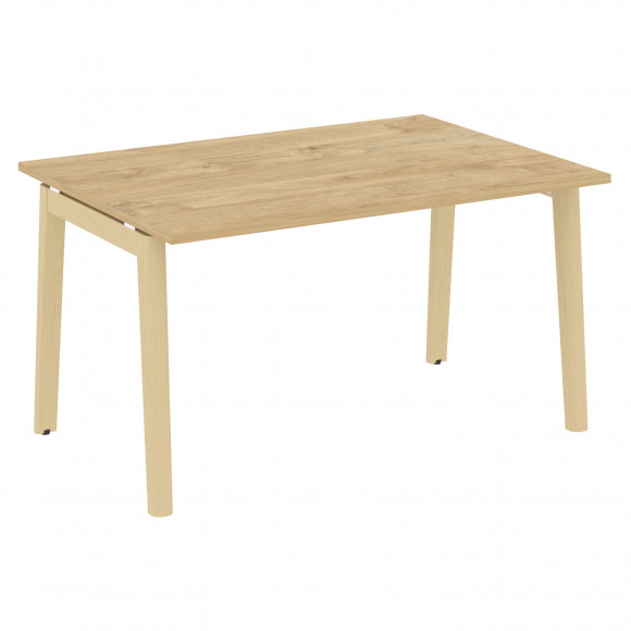 Стол переговорный (1 столешница), опоры - массив дерева ОНИКС ВУД/ONIX WOOD OW.PRG-1.3 Тиквуд Светлый