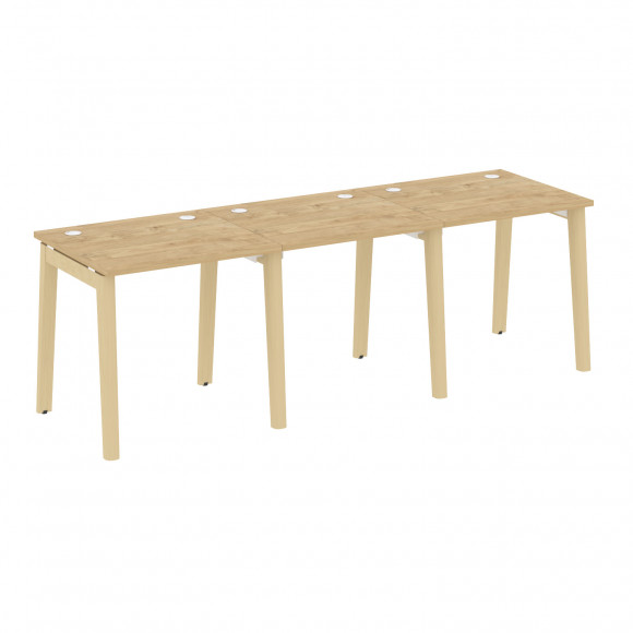 Рабочая станция, опоры - массив дерева ОНИКС ВУД/ONIX WOOD OW.RS-3.0.7 Тиквуд Светлый